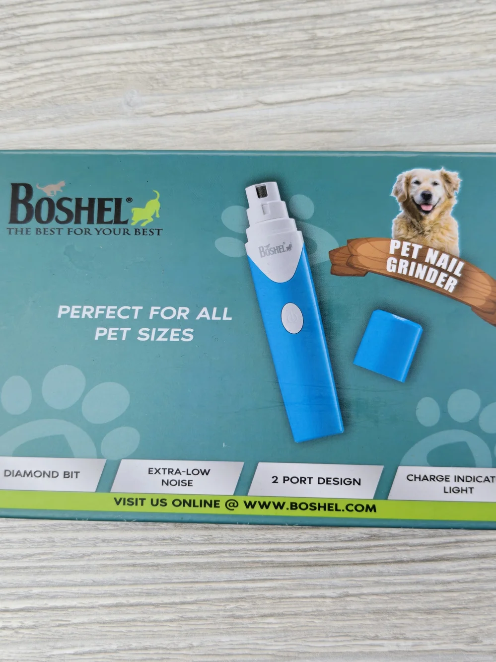 Quiet Noise Pet Nail Grinder for Dogs, Toenail Grinder for Large Breeds to Small